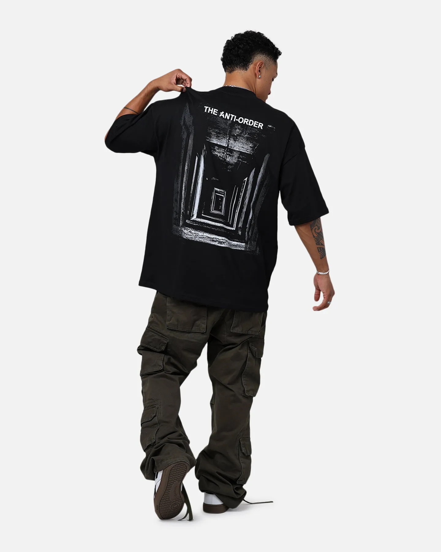 The Anti Order Endless Egress Mock T-Shirt Black