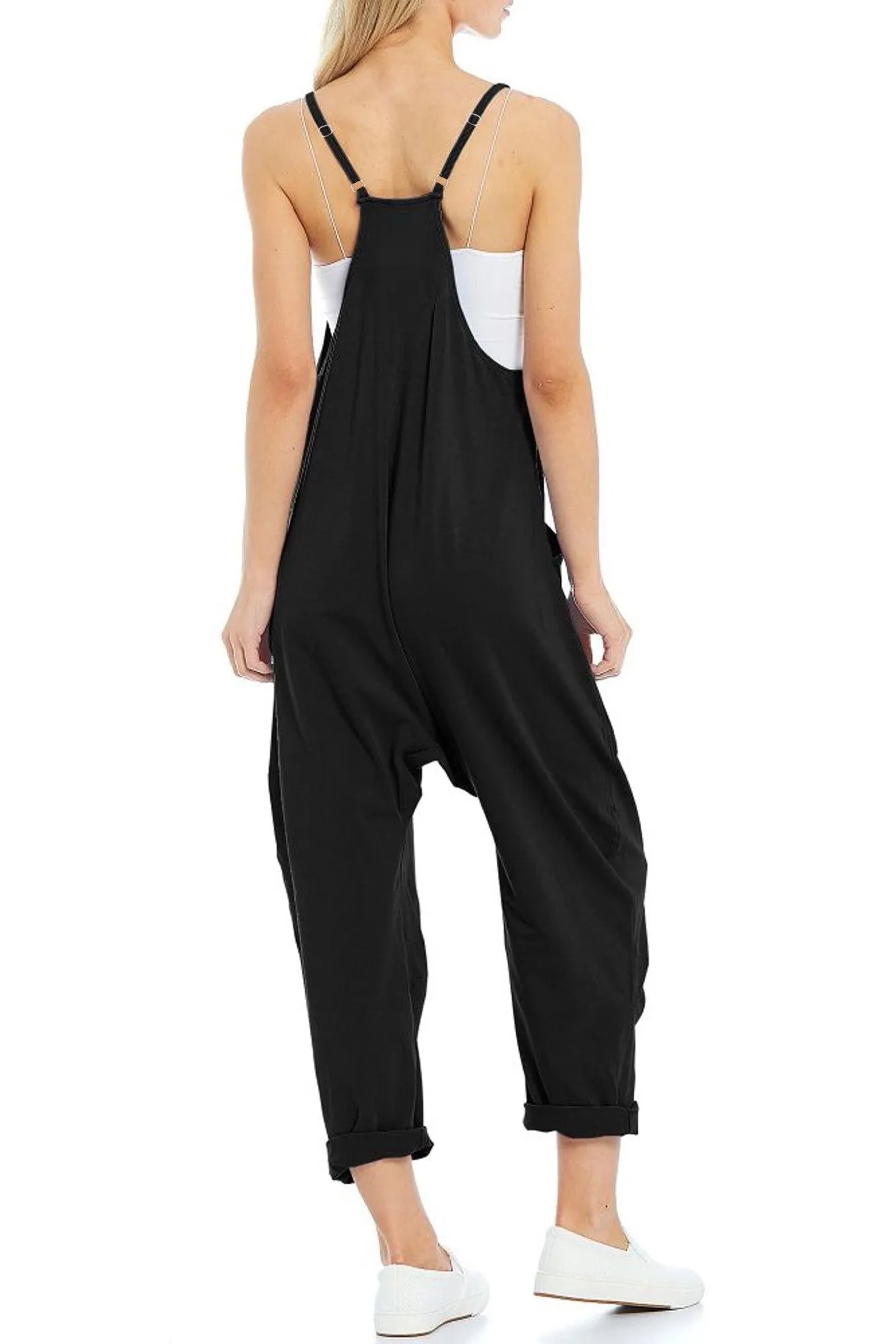 V Neck Loose Jumpsuit