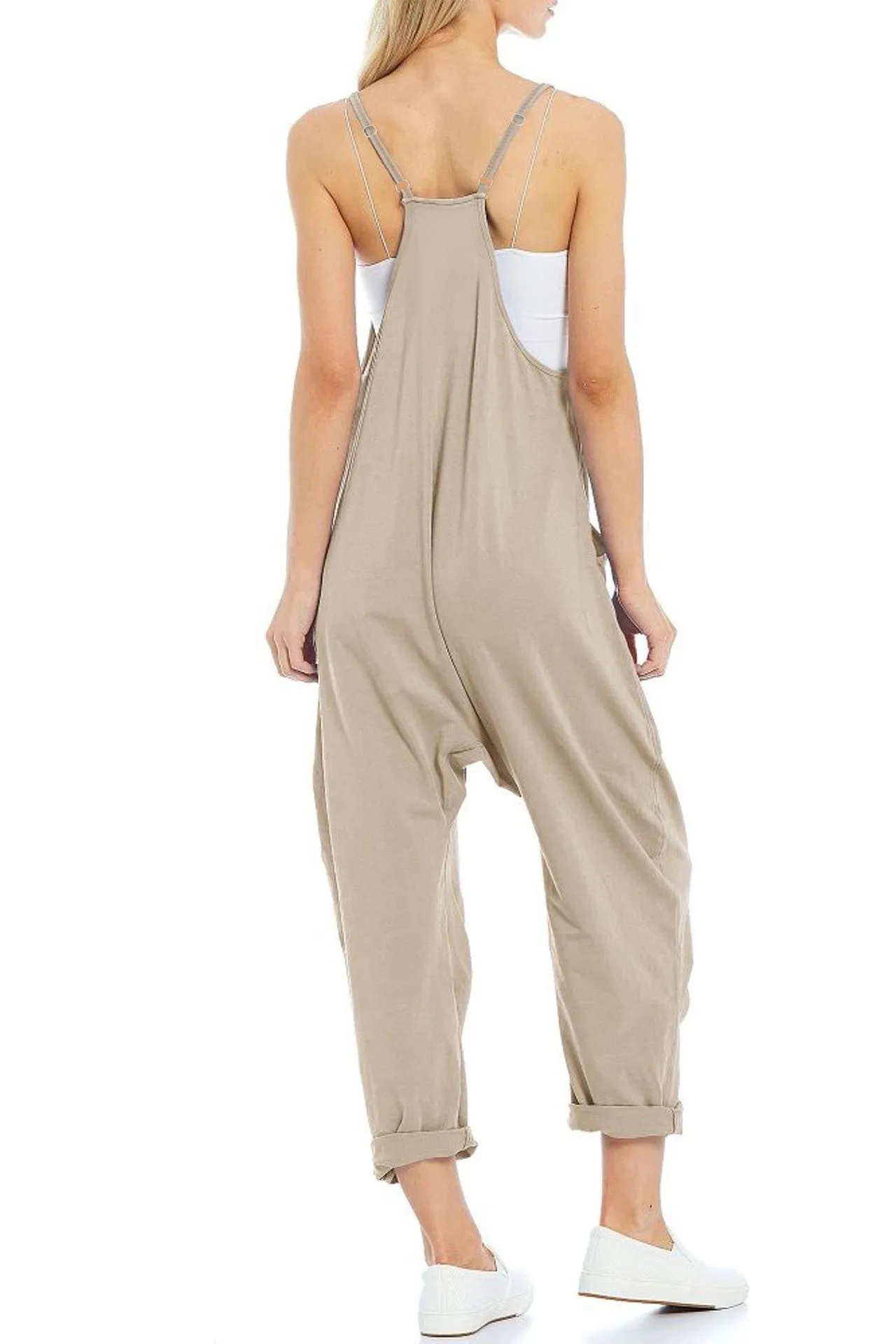 V Neck Loose Jumpsuit
